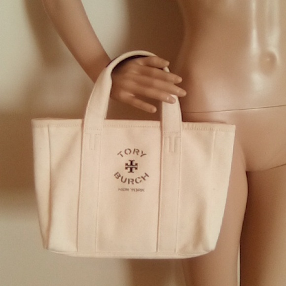 Tory Burch Canvas Tote NWOT - Picture 6 of 10